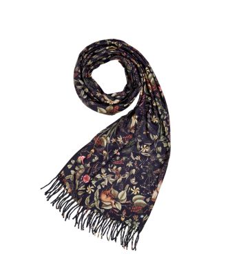 Women's Wolf Garden Tassel Scarf