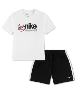 Boys' 4-7 Baseball Short-Sleeve T-Shirt and Shorts, 2-Piece Set