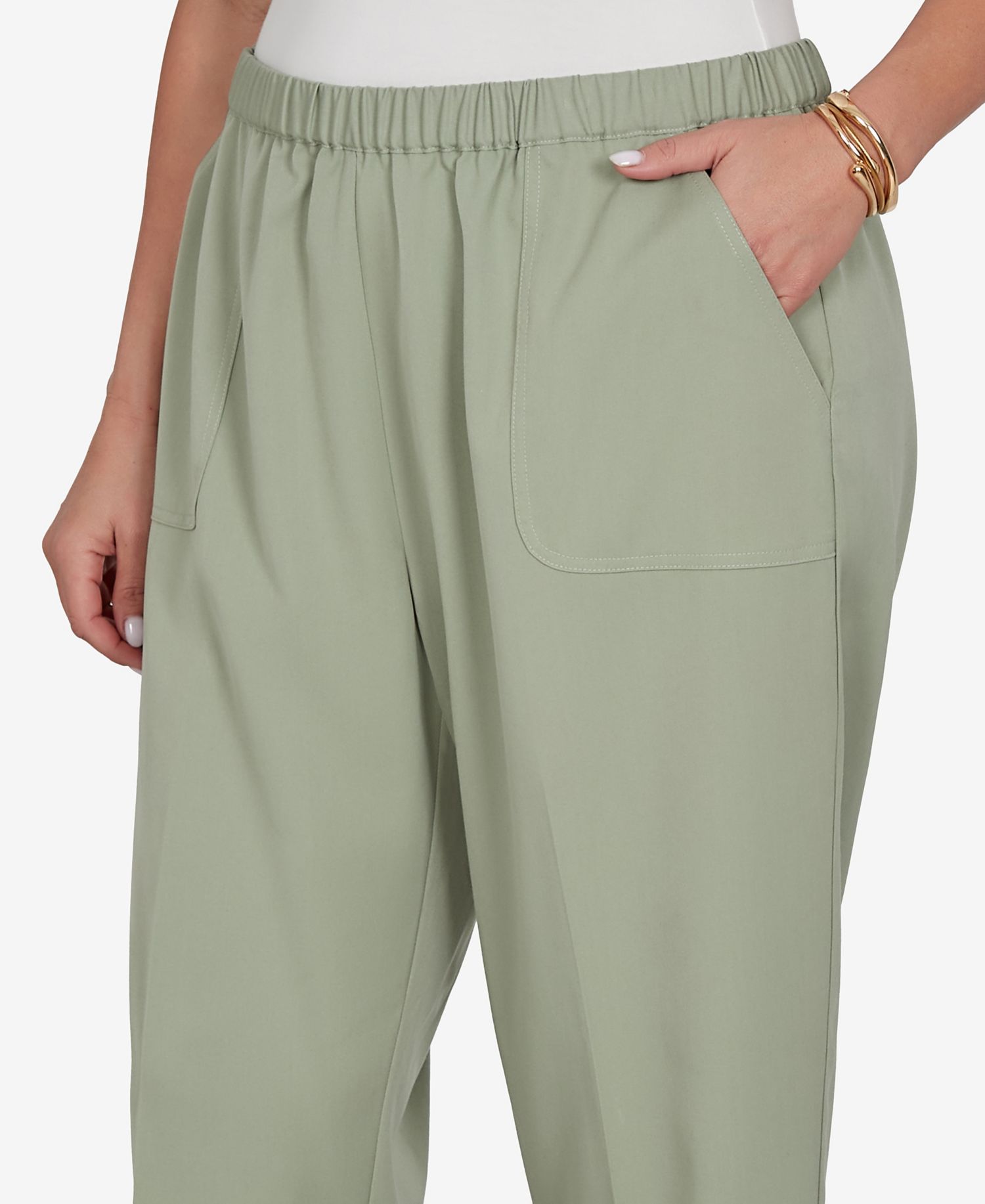 Plus Size Sage Twill Pants