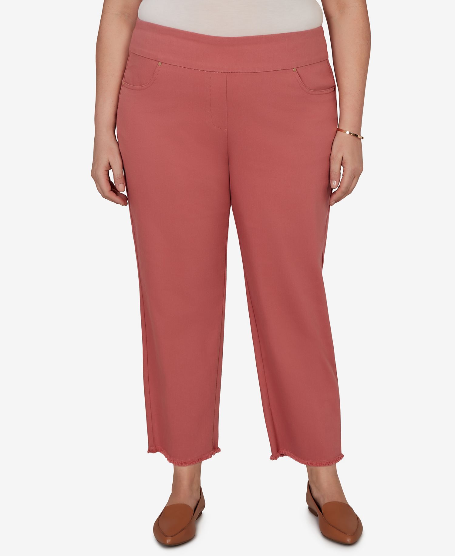 Plus Size Camden Market Rosewood Super Stretch Ankle Jeans