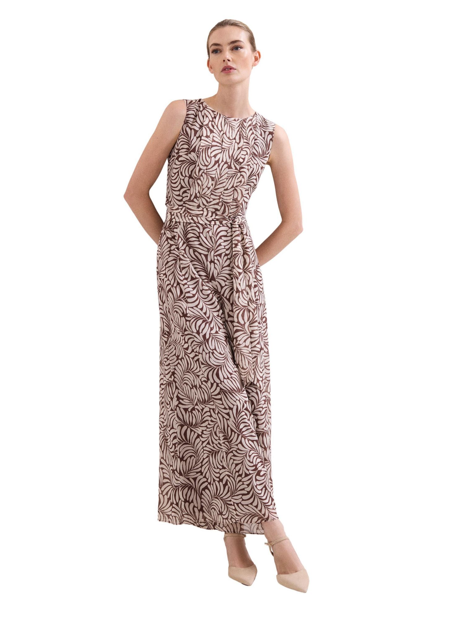 Women's Janine Leaf Sleeveless Jumpsuit