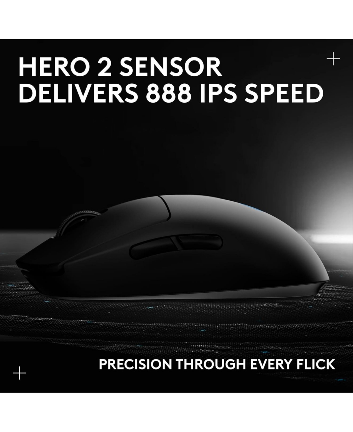 Logitech G Pro 2 Lightspeed Wireless Gaming Mouse: Ambidextrous, 4 Side Buttons, 44K Dpi, Usb-c Charging, Pc/Mac Compatible