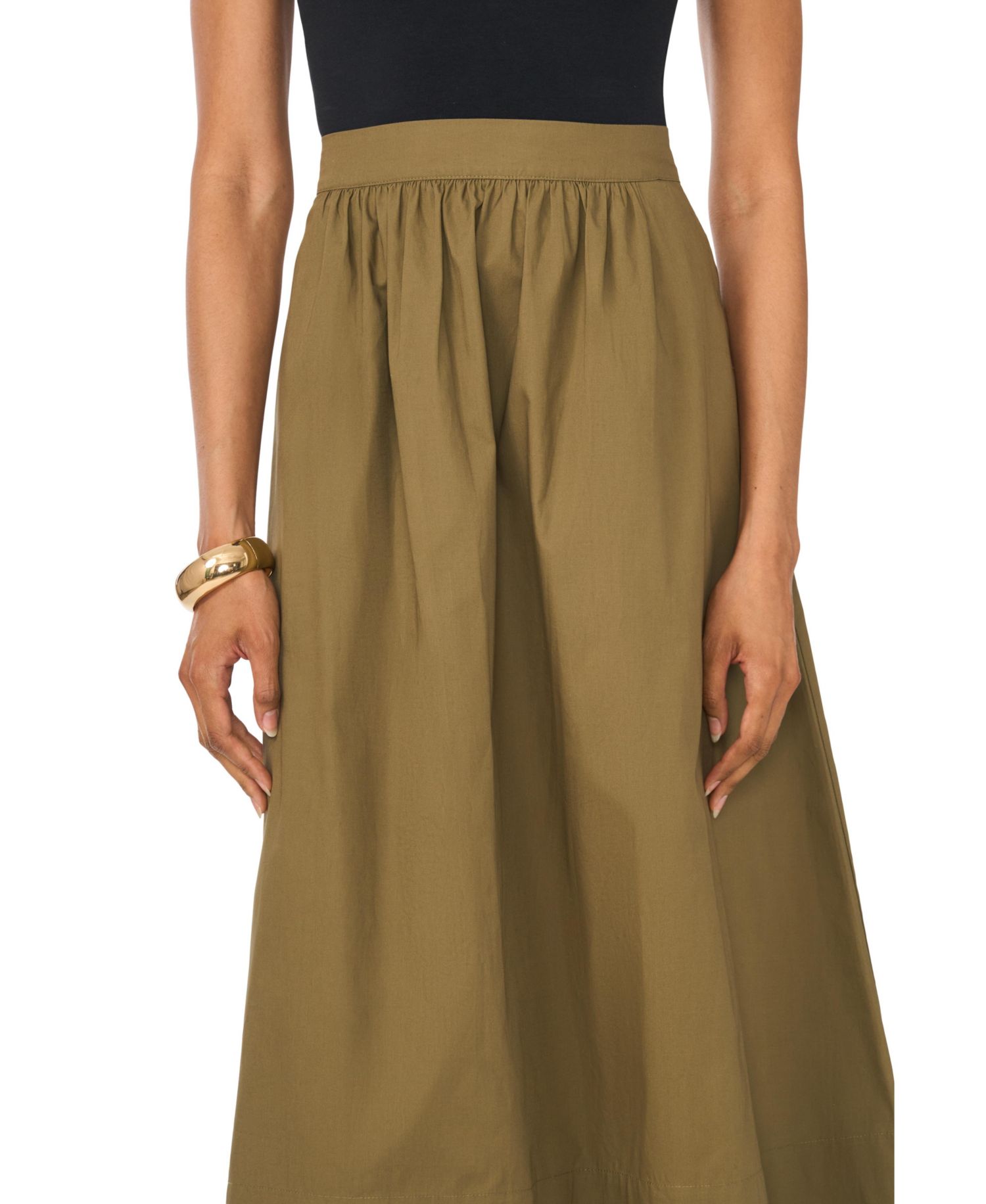 Women's Zipper Long Maxi Skirt