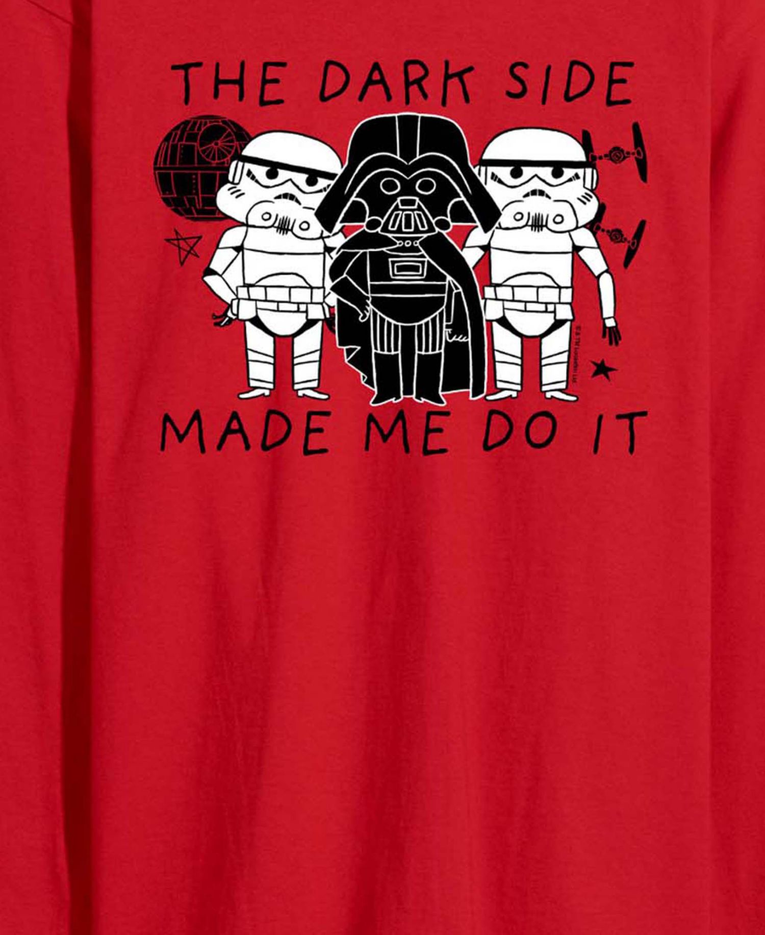 Men's The Dark Side Made Me Do It Long-Sleeve Graphic T-Shirt