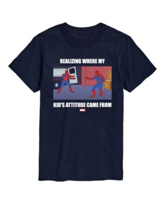 Men's Spider-Man My Kids Attitude Short-Sleeve Graphic T-Shirt