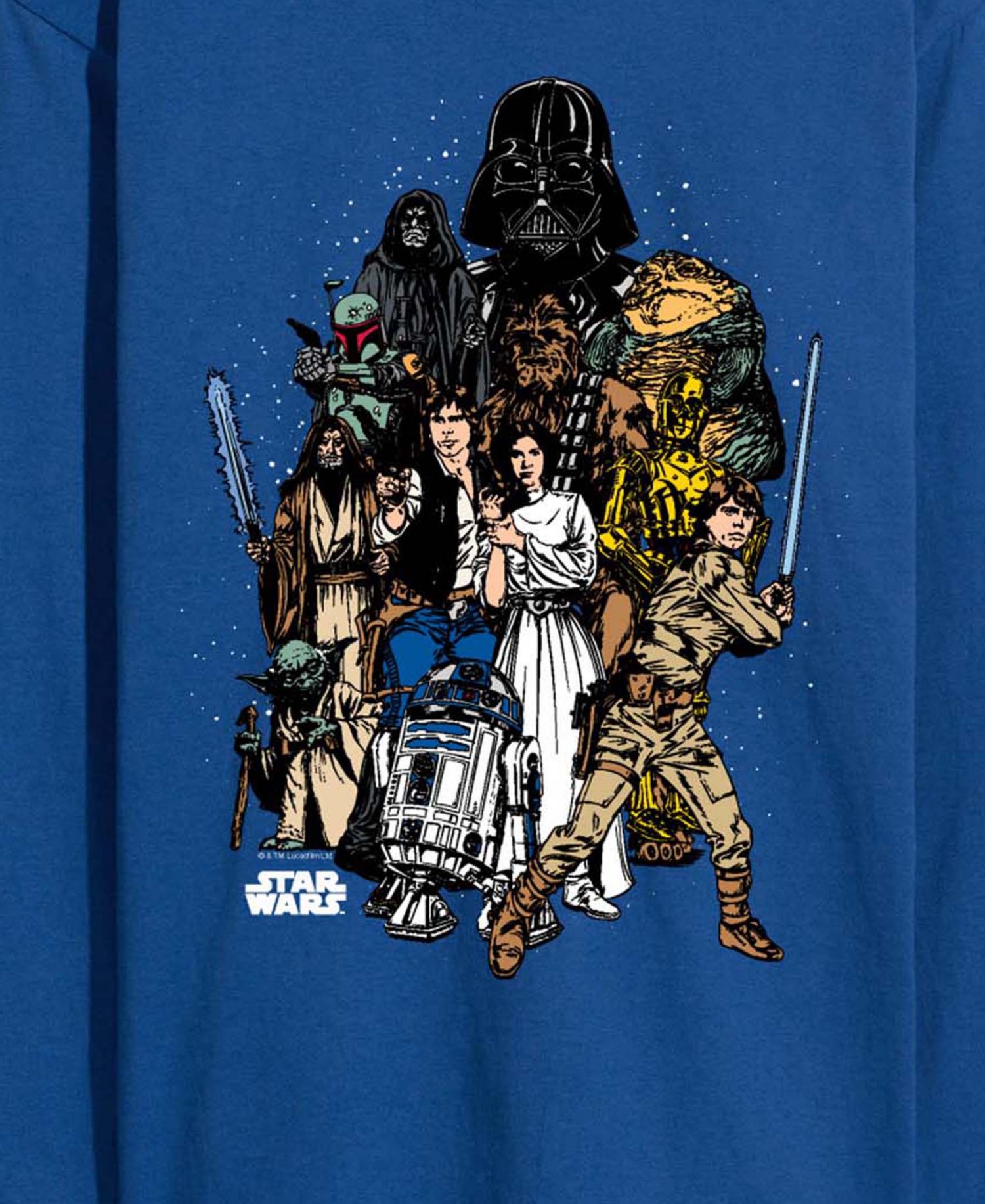 Men's Character Collage Long-Sleeve Graphic T-Shirt