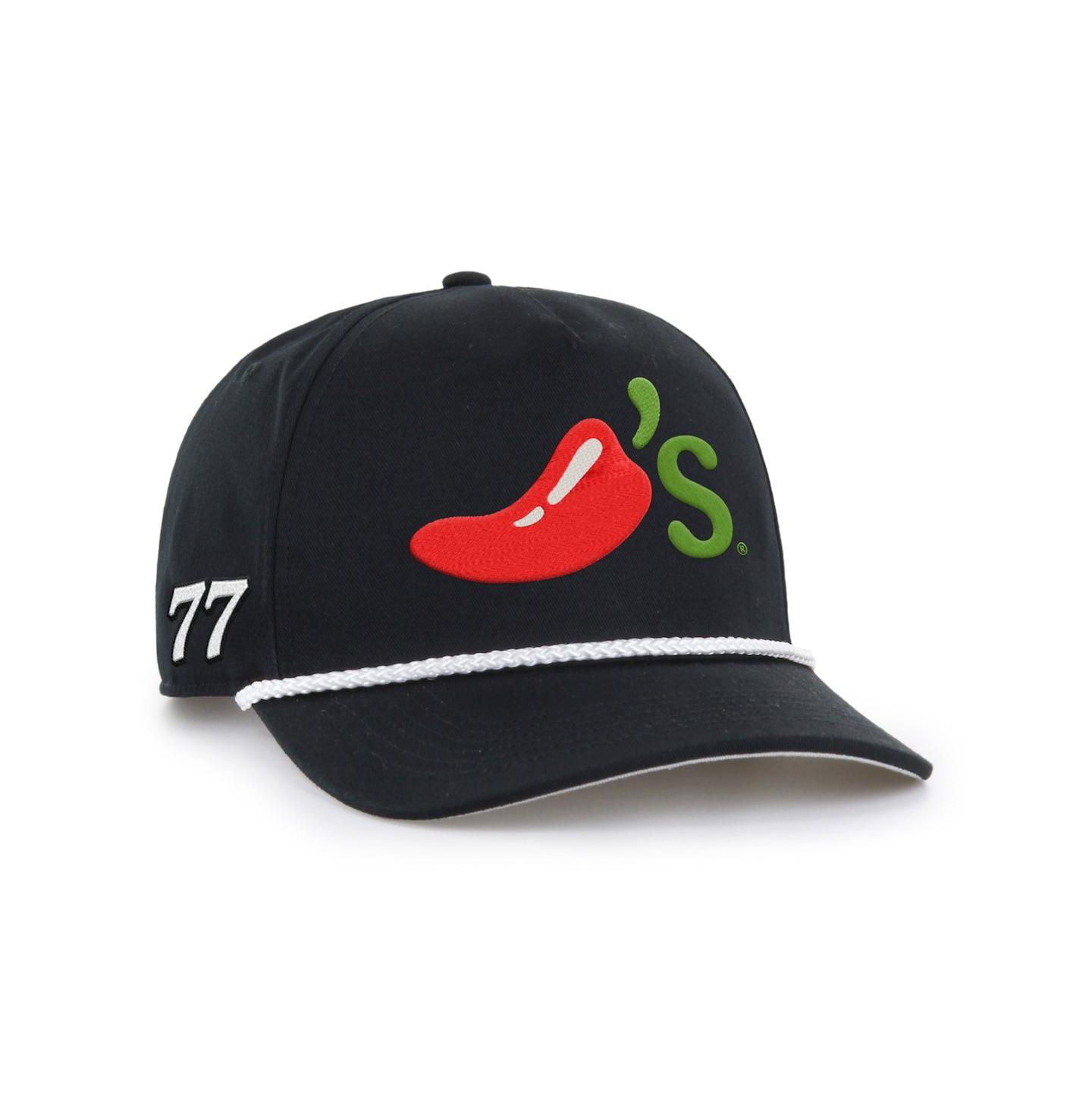 Мужская кепка '47 Brand Black Carson Hocevar Chili's Rope Hitch Adjustable Hat — фото 1