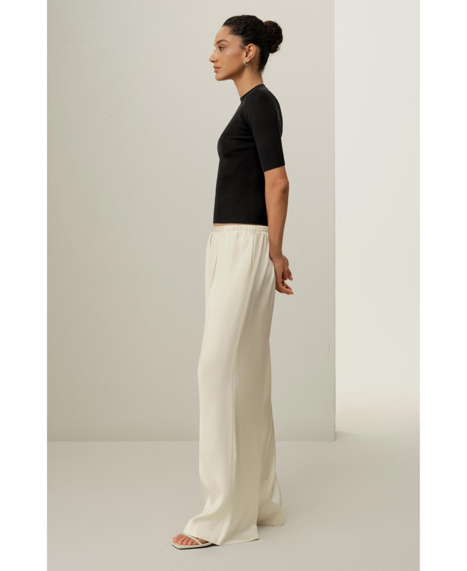 Women's Double-Faced Silk Charmeuse Pant