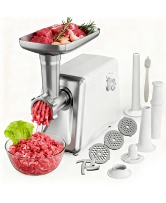 1200W Electric Meat Grinder with Sausage Tubes, Kibbe Kit, and Cleaning Brush