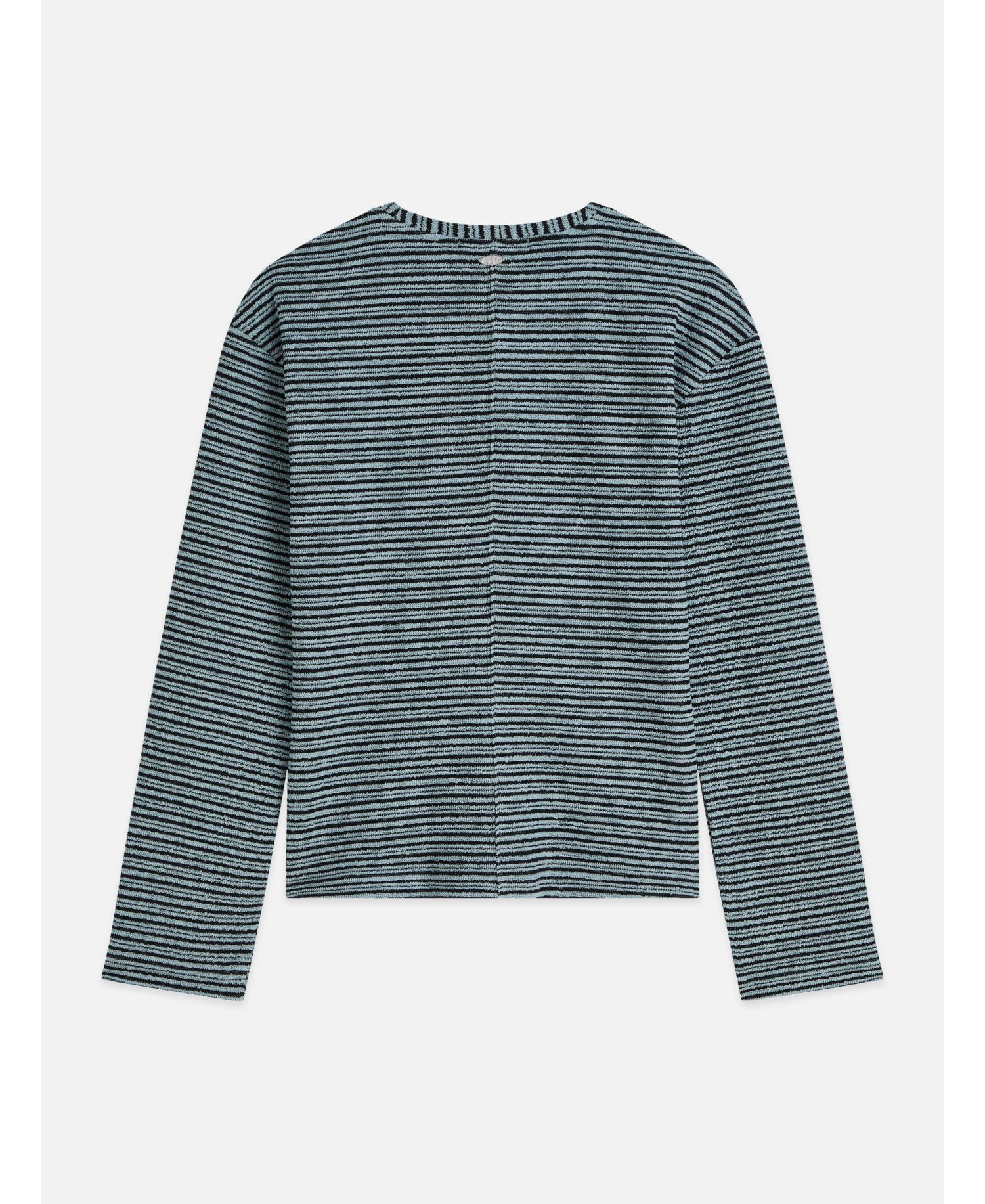 Women's Scotch and Soda Sweatshirts Stripe Button Down Sweatshirt