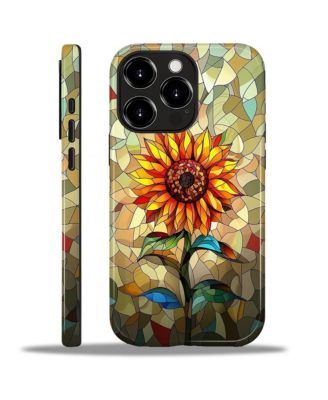 Case for iPhone 14 Pro - 2-in-1 Dual-Layer Shockproof Protection, Colorful Flower Art Glossy Case