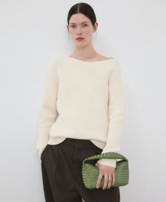 Women's Boat-Neck Knitted Sweater
