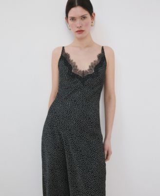 Women's Polka Dot Lace Dress