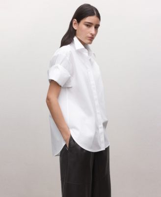 Women's Three-Quarter-Sleeve Button-Down Shirt
