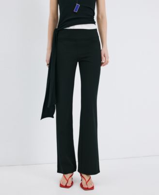 Women's Black Flare Dress Pants & Trousers | Macy's