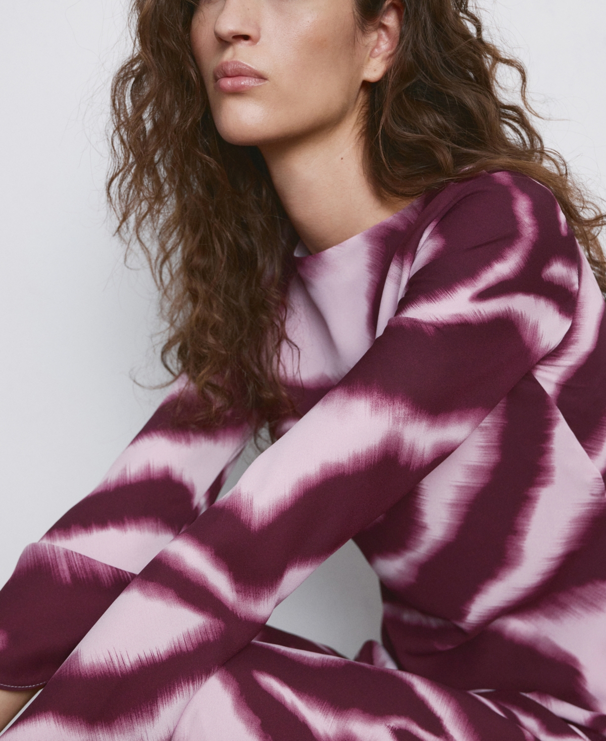Mango Women's A-Line Animal-Print Dress