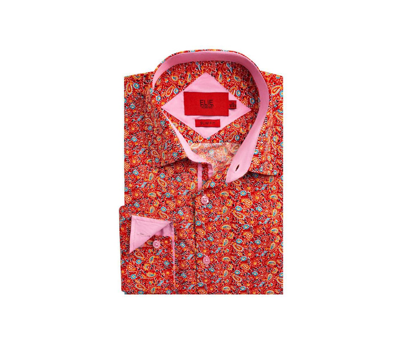Мужская рубашка Elie Balleh Slim Fit Paisley Print Button-Down — фото 4