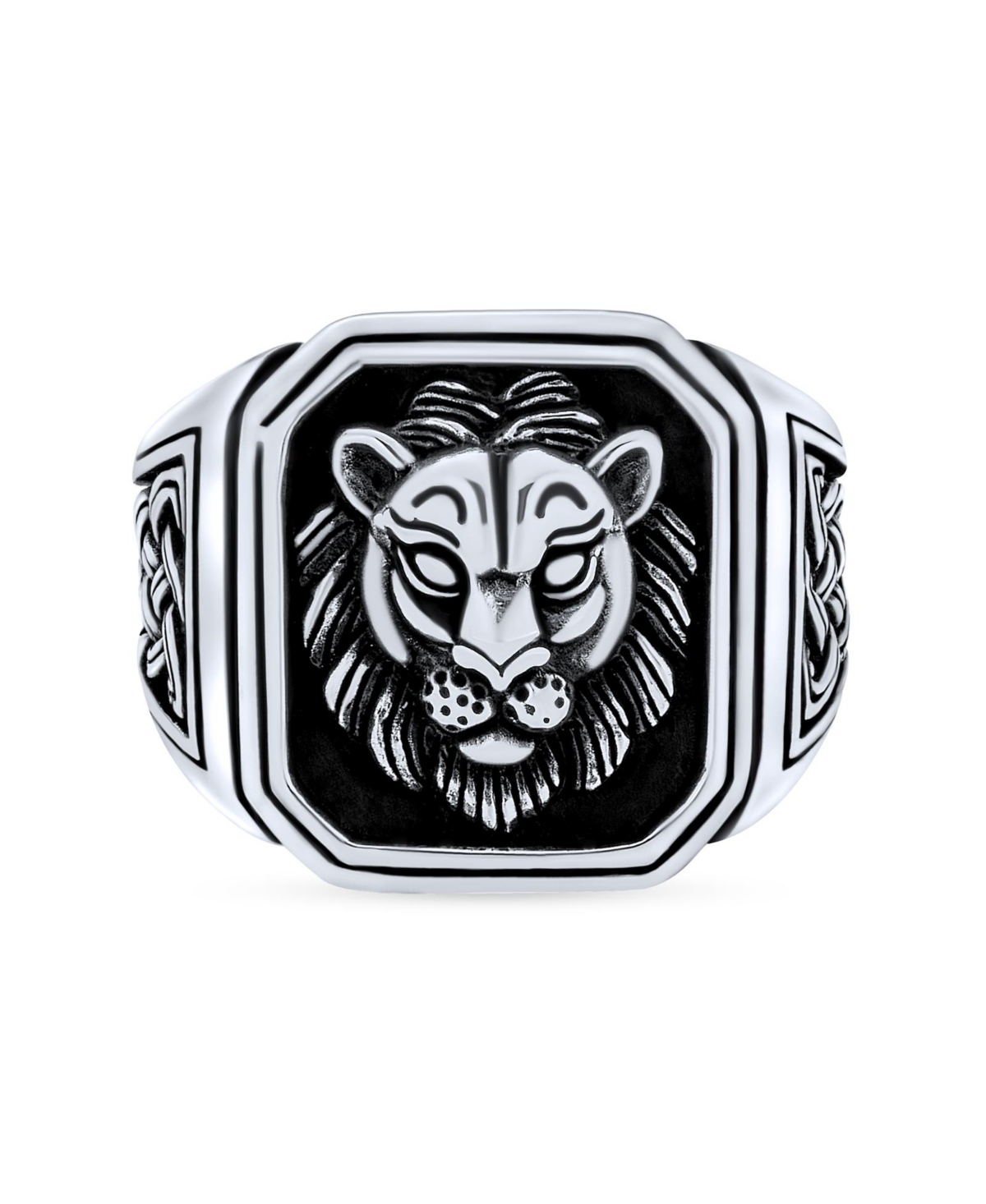 Bling Jewelry Masculine King of Jungle Lion Ring .925 Sterling Silver