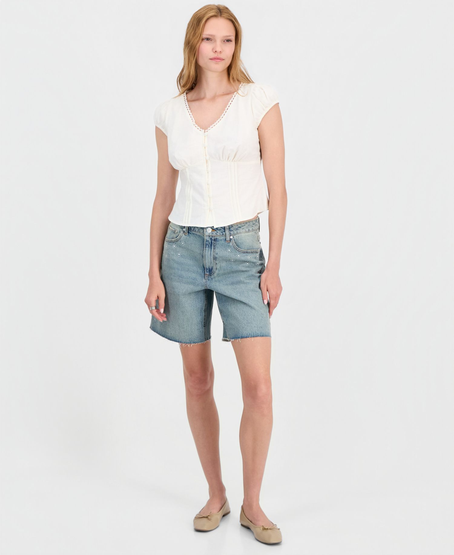 Women's Femme Cap-Sleeve Blouse
