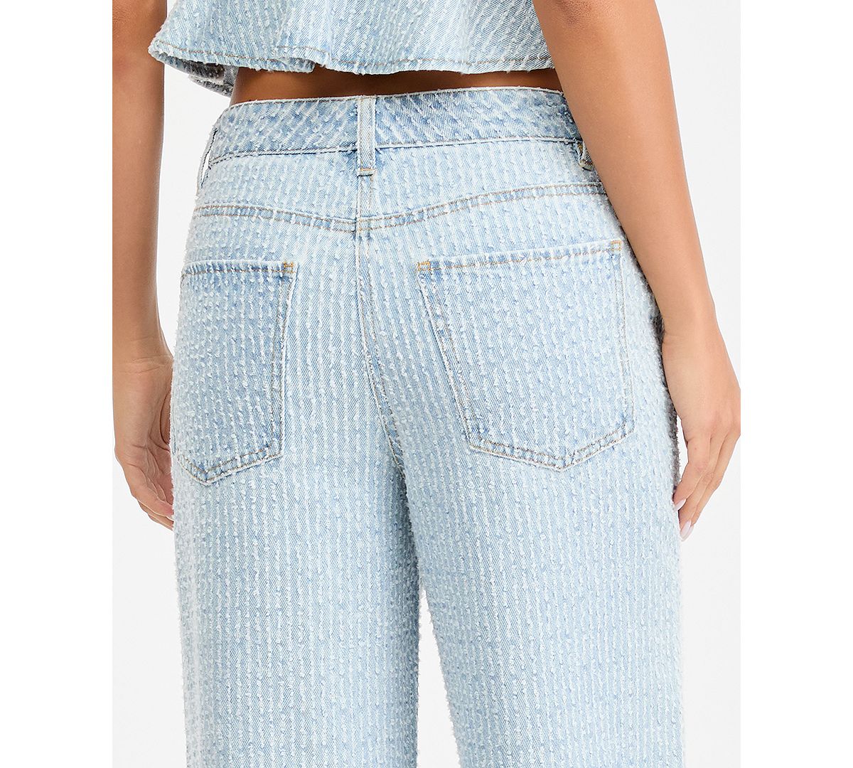 Bar III Women's High-Rise Wide-Leg Jeans, Macy's Exclusive view 5 — MAYCSS fashion products