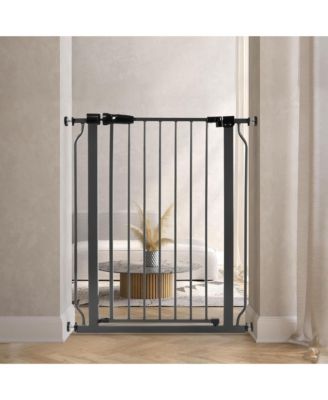 Walk Thru Safety Gate, Fits 29.1-33.8" Openings, 36inches Tall, Graphite