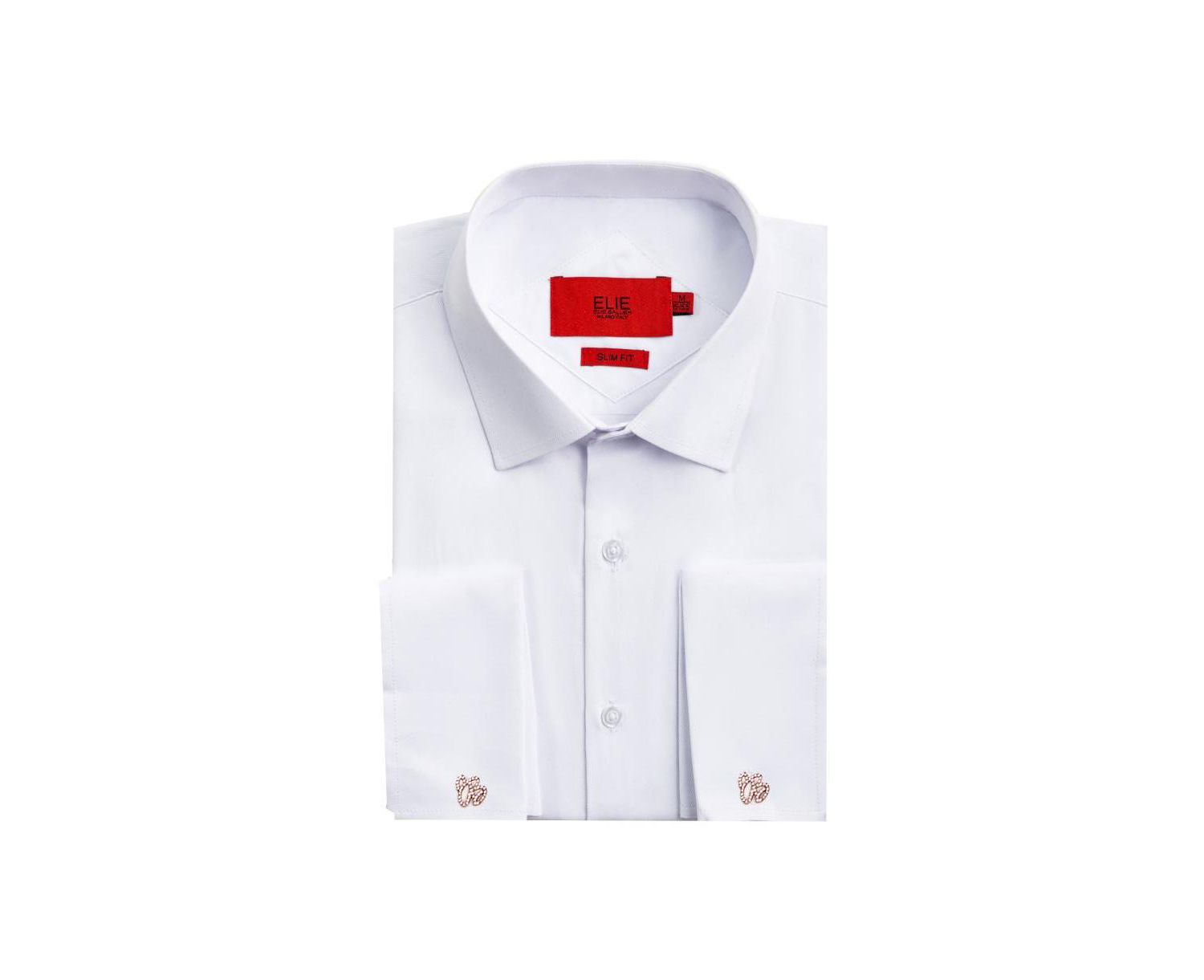 Men's Slim Fit French Cuff Button-Down Shirt