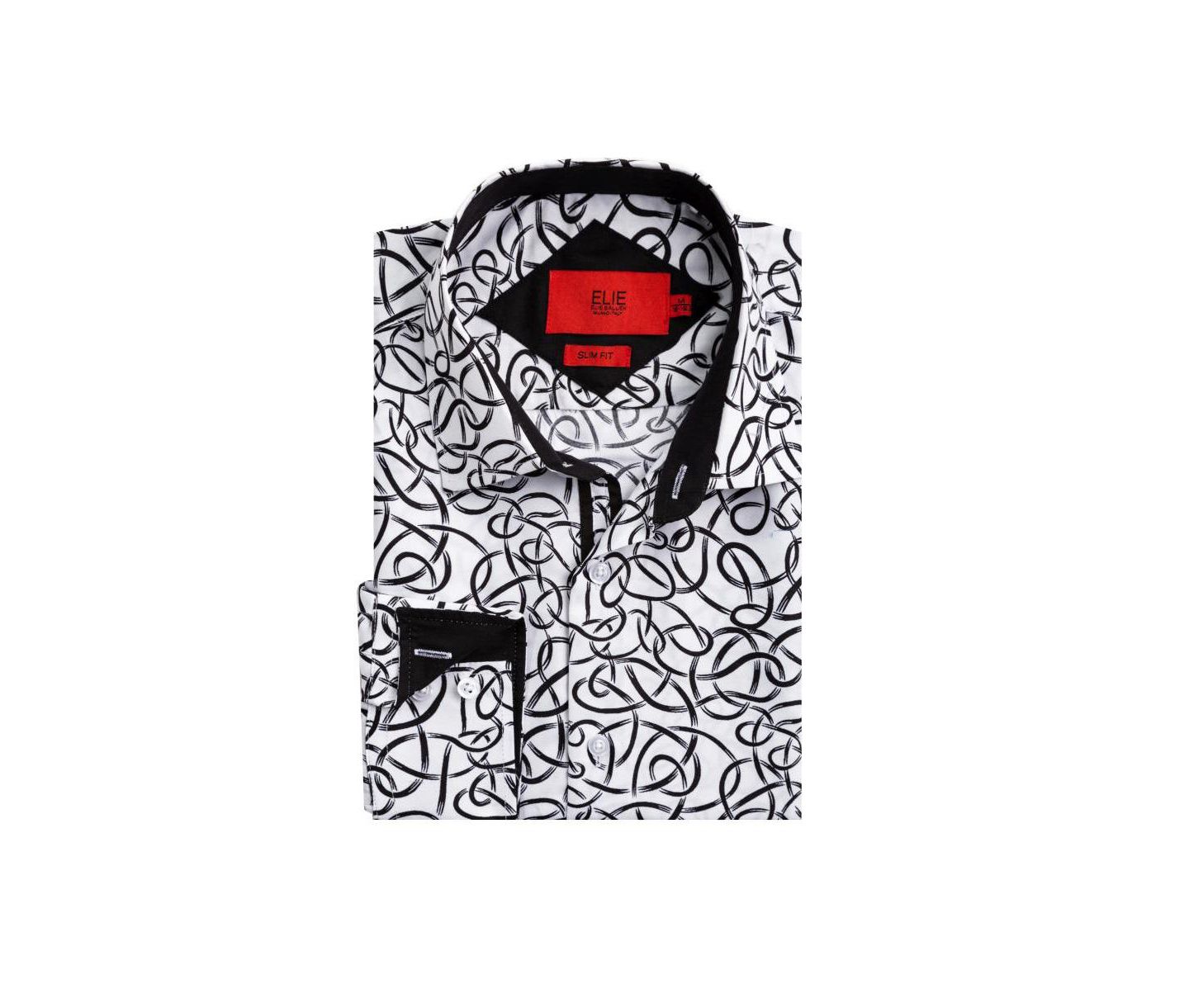 Мужская рубашка Elie Balleh Slim Fit Swirl Print — фото 2