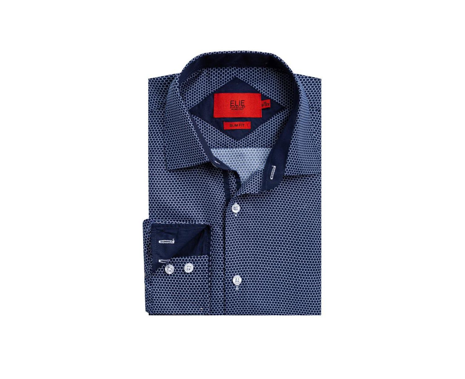 Men's Slim Fit Honeycomb Shirt