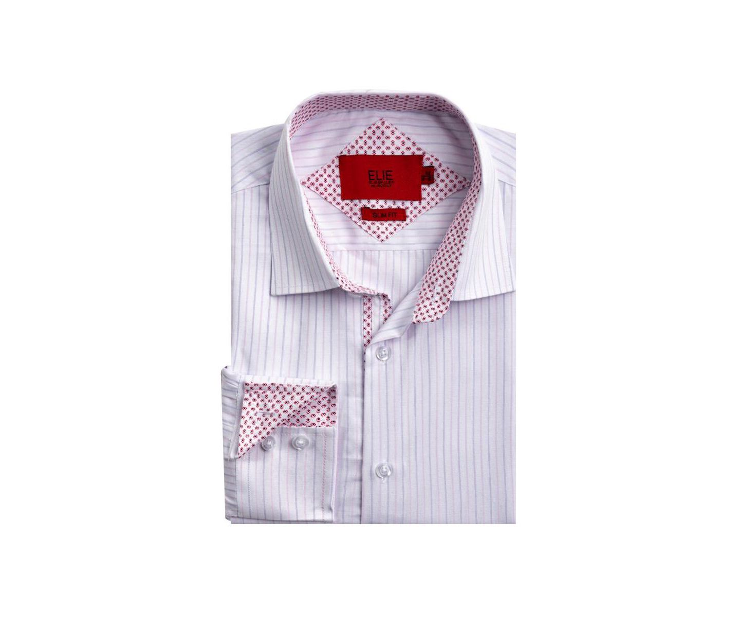 Мужская рубашка Elie Balleh Slim Fit Striped Button-Down — фото 3