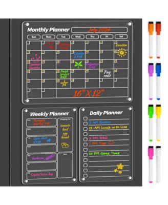 Magnetic Calendar Whiteboard Monthly Planner Fridge