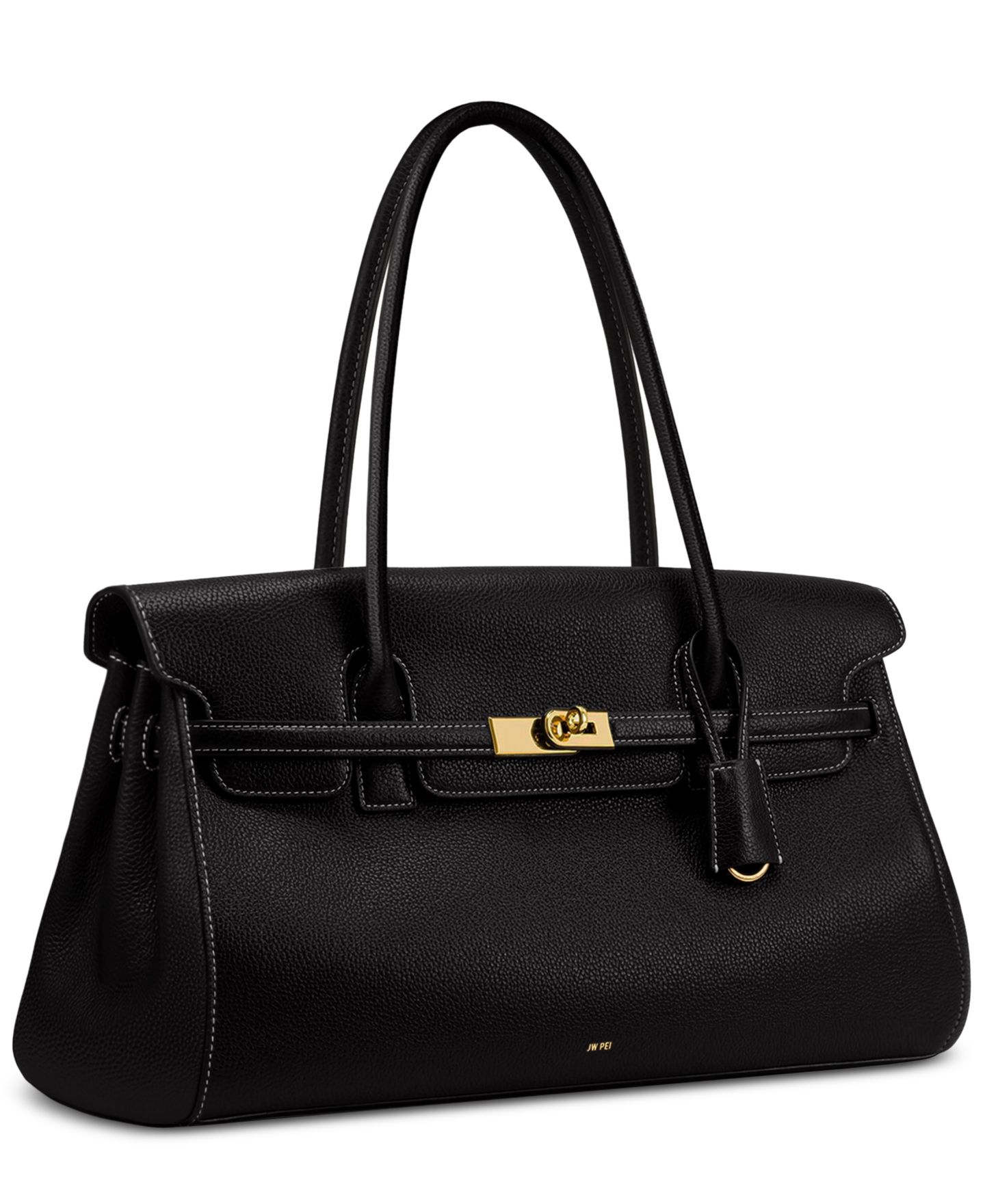 Женская сумка JW PEI Yara Large Shoulder Handbag, цвет: Чёрный — фото 3