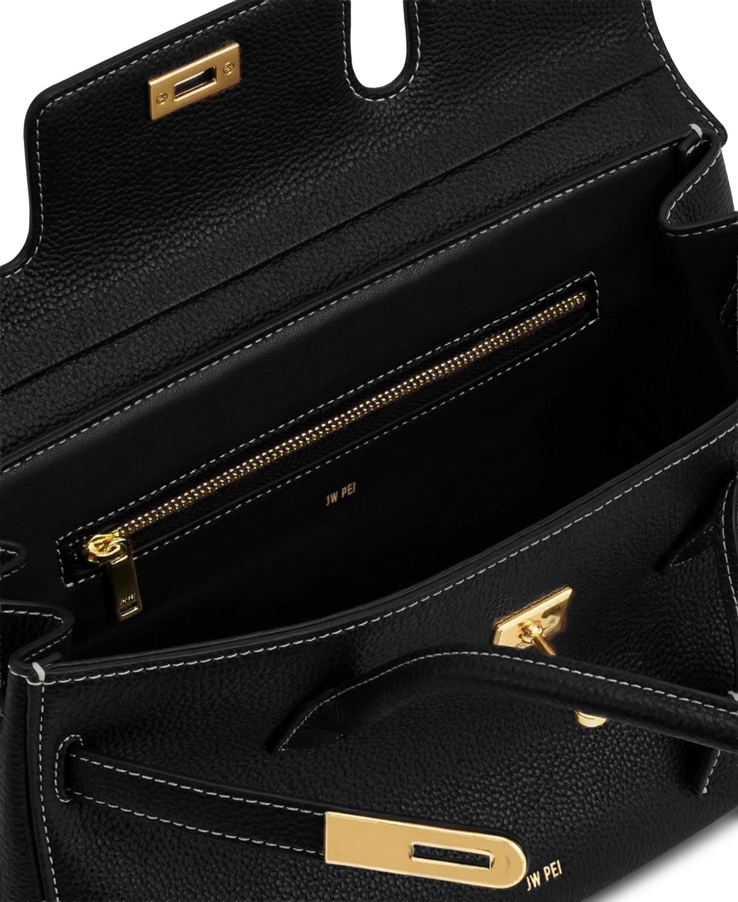 Женская сумка JW PEI Yara Large Shoulder Handbag, цвет: Чёрный — фото 4