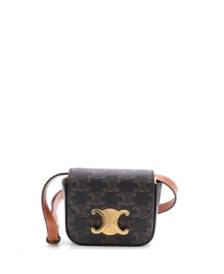 Mini Claude Shoulder Bag Triomphe Coated Canvas