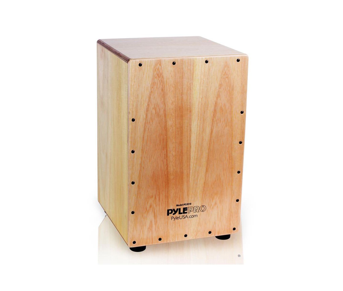 Детская игрушка Pyle Stringed Jam Hand-Crafted Cajon Percussion Box, Ages 8+, цвет: Коричневый — фото 1