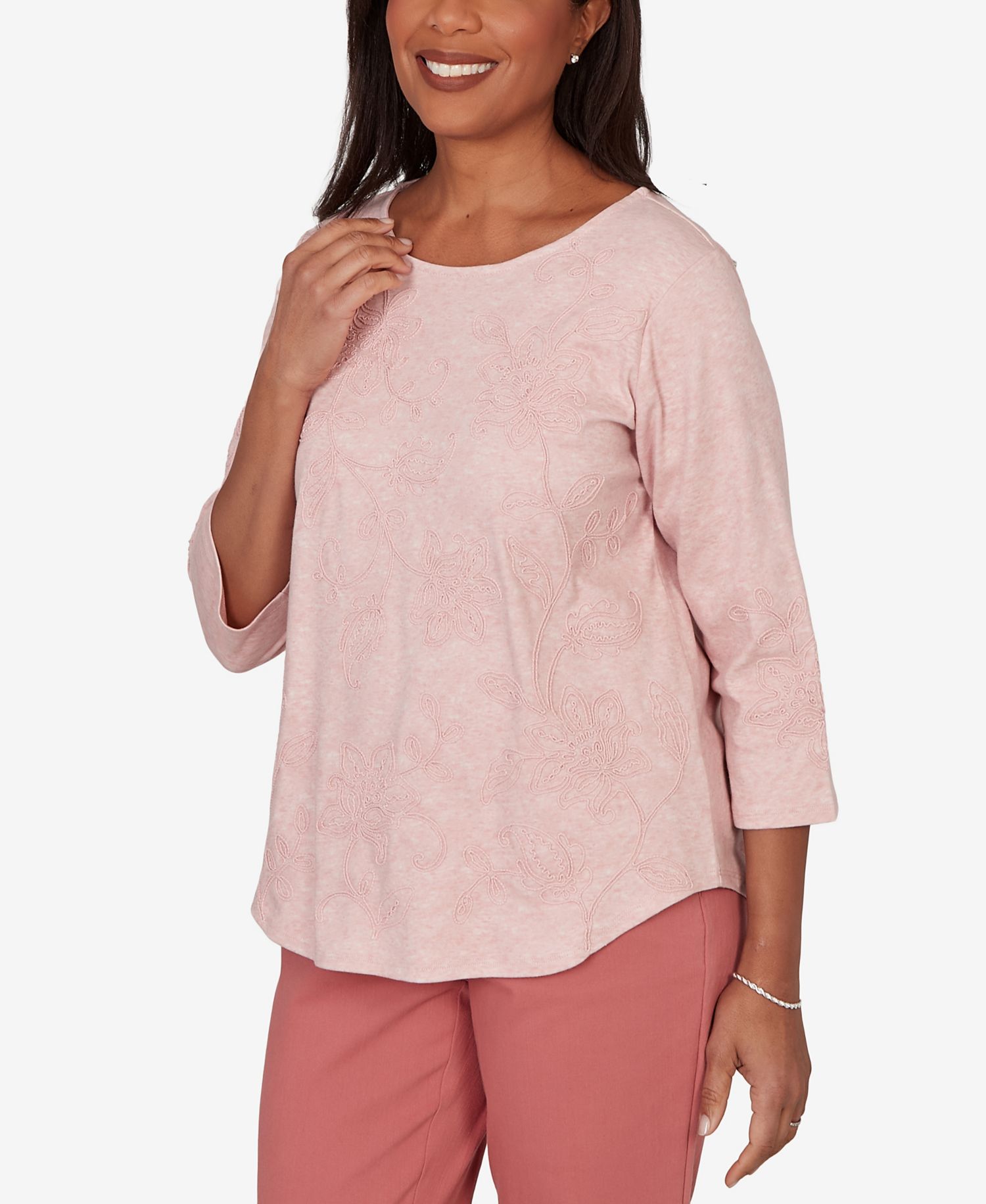 Women's Camden Market Tonal Floral Soutache Knit Top