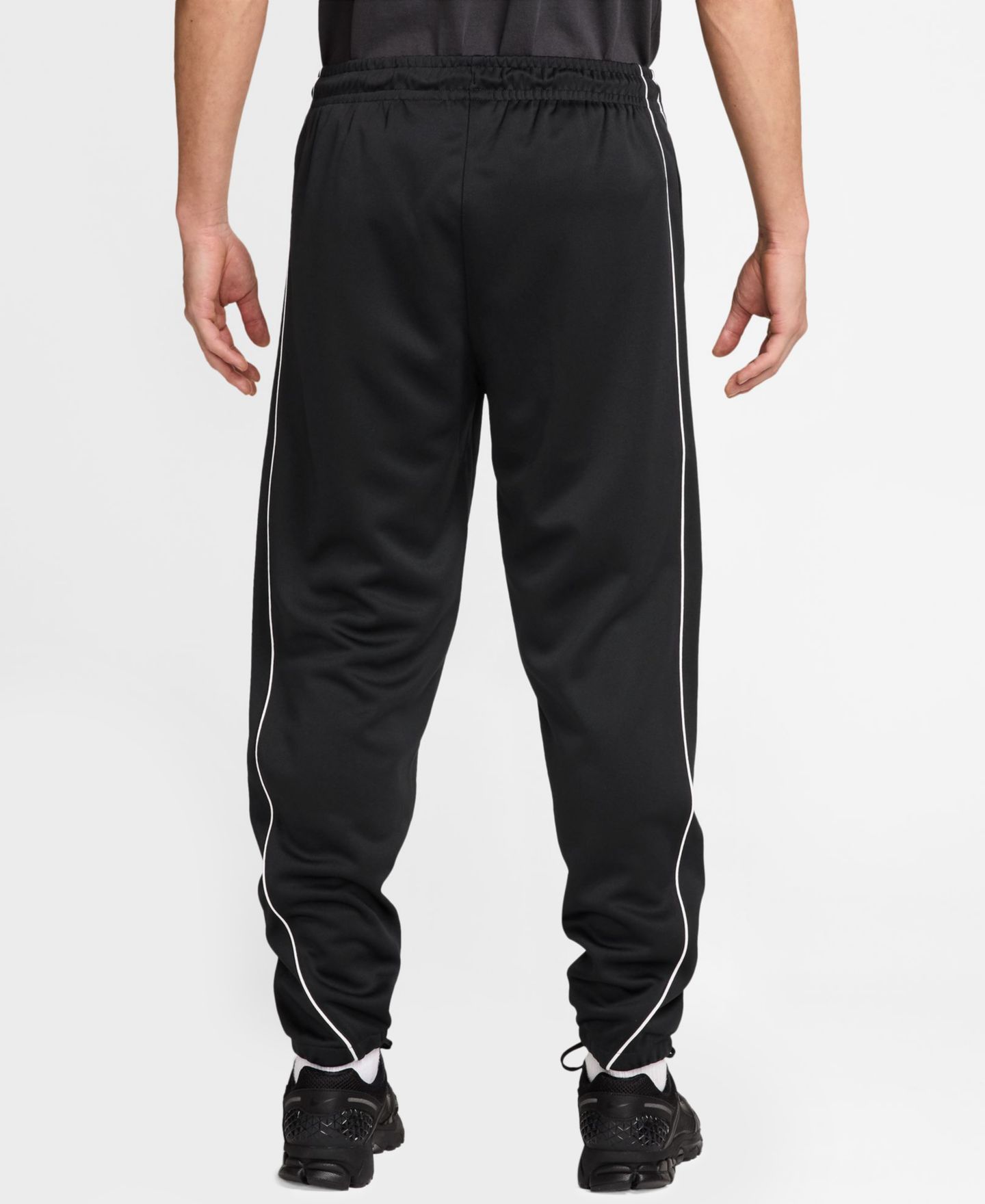 Мужские брюки Nike Air Slim-Fit Knit Track Pants, цвет: Чёрный — фото 3