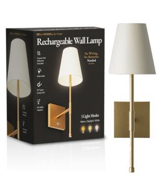 Fabric Smooth Shade Dimmable LED Rechargeable Cordless Touch Control Lights Wall Sconces