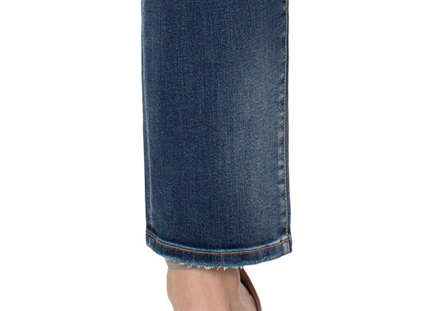 Petite Kennedy Mid-Rise Straight Jeans