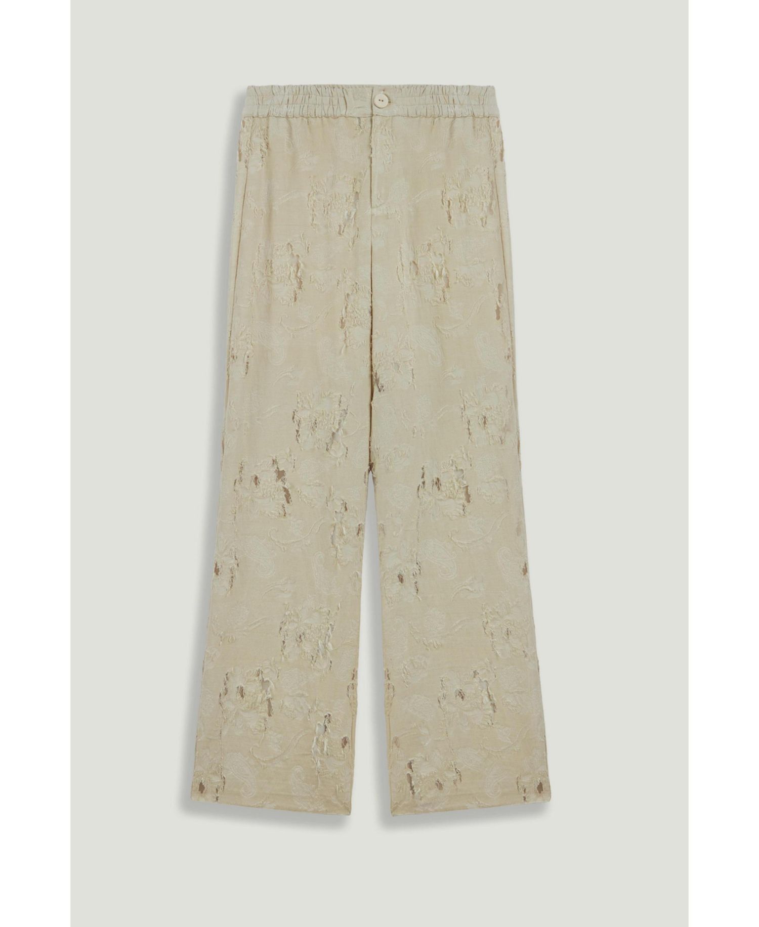 Women's Jacquard Wide-Leg Trousers