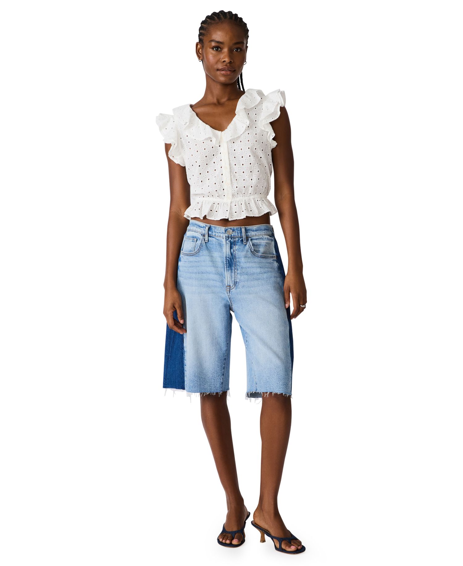 Women's Mayra Ruffled V-Neck Top