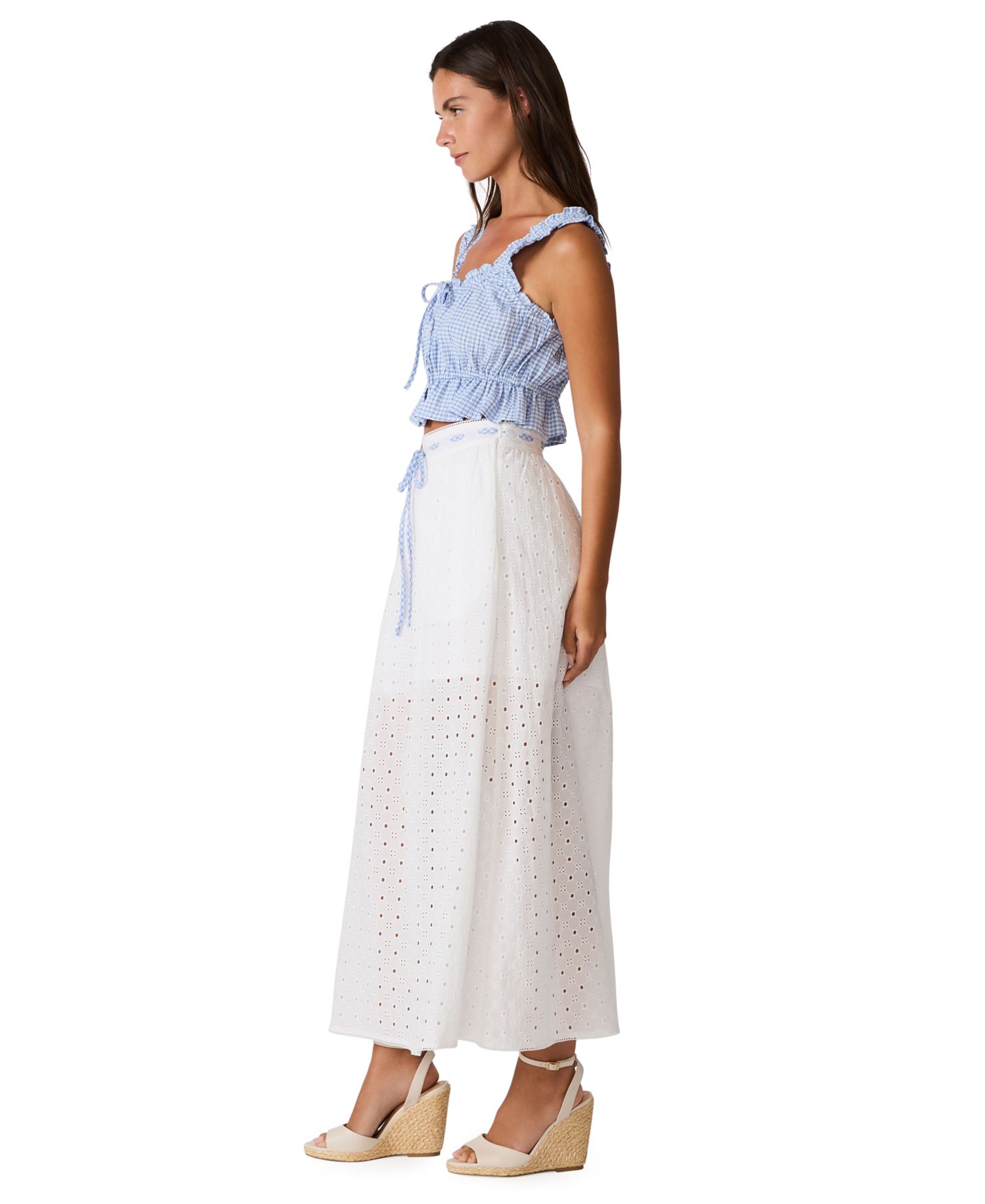 Women's Zana Loose-Fit Eyelet Skirt