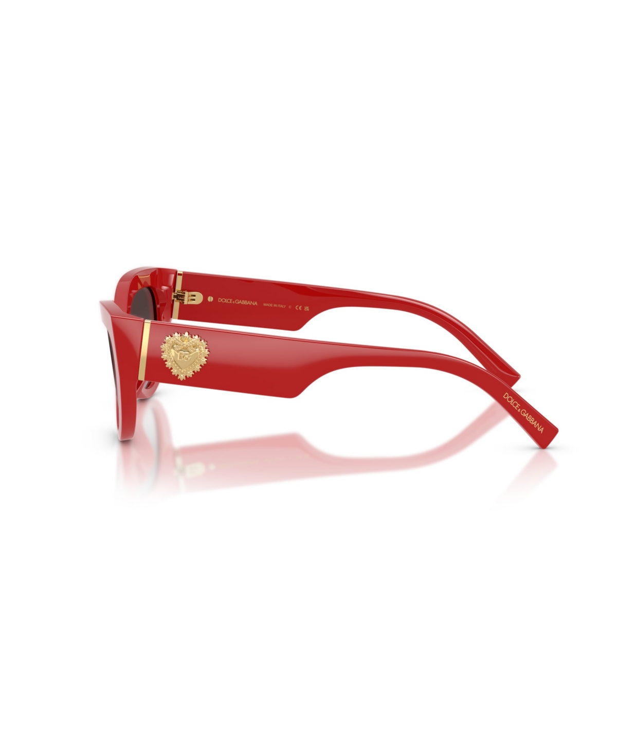 Dolce & Gabbana Devotion Sunglasses In Full Red