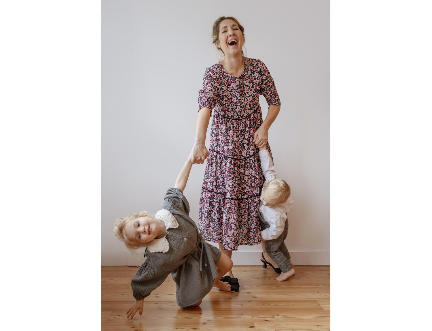 Aurora Floral Crepe Maternity Dress
