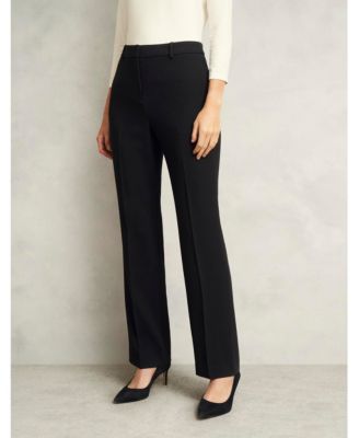 be mine forever black floral lace ruched bodycon dress Ann Taylor Black/White/Gray Striped Wide Leg Dress Pants- Size 2 main image 0