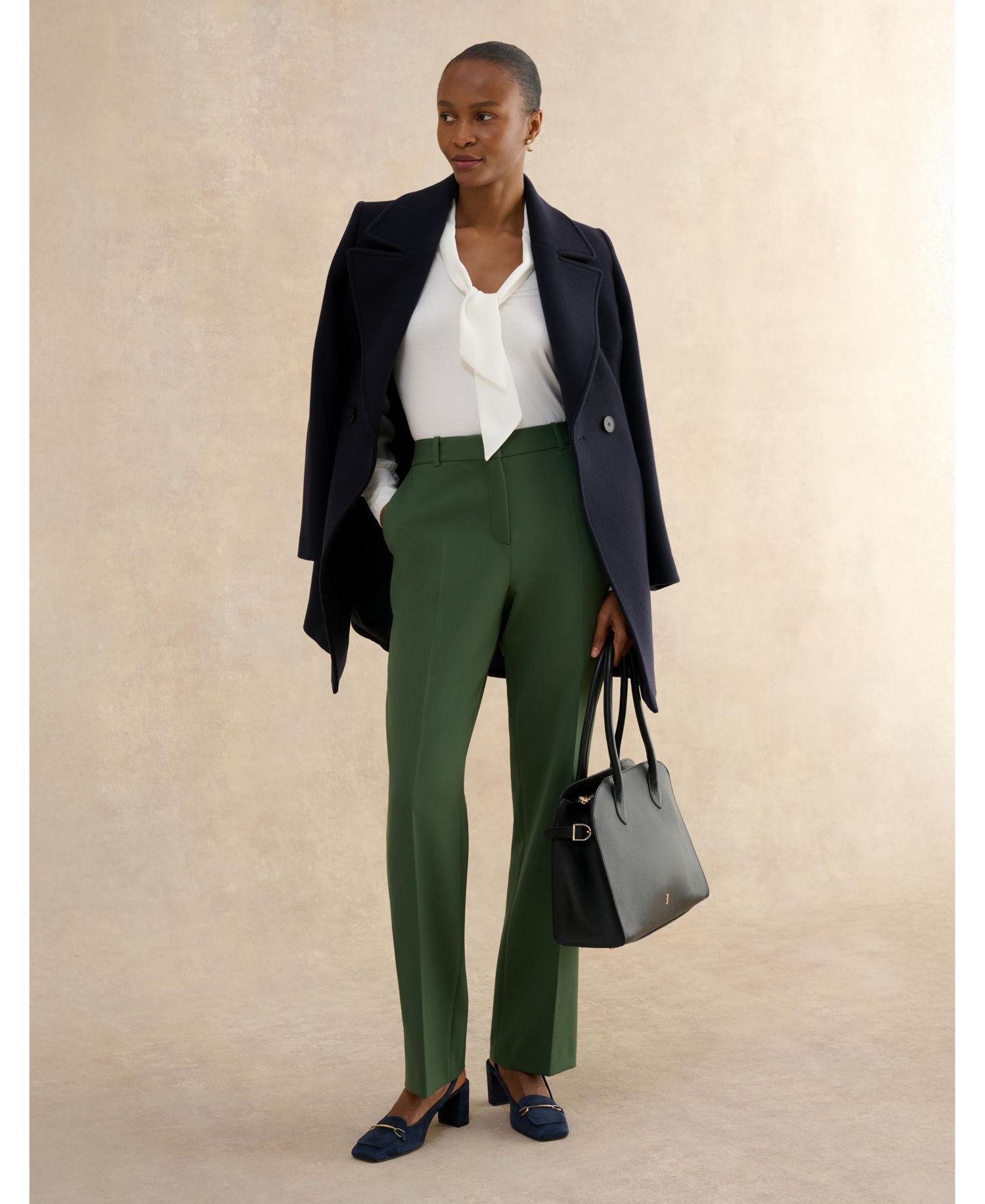 Women's Bess High Waisted Straight Leg Trousers