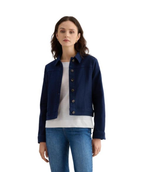 Женские куртки Hobbs London Women's Selborne Boxy Cropped Denim Jacket
