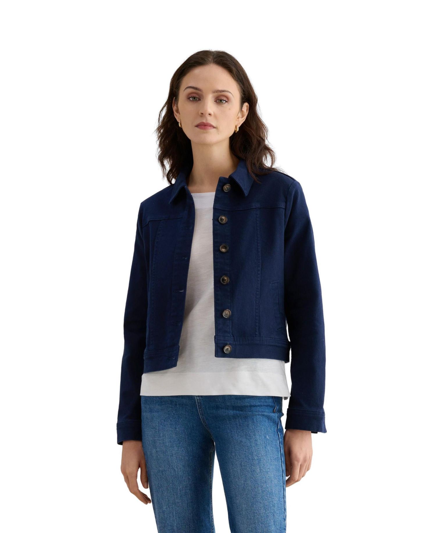 Women's Selborne Boxy Cropped Denim Jacket