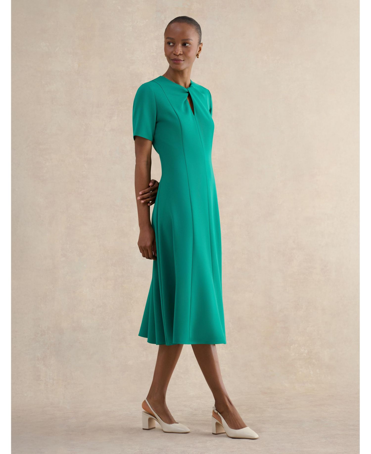 Women's Ariela Twist Detail Midi Dress