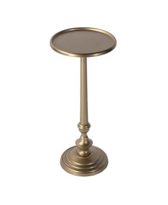 Astoria 10 in. W Round Metal Pedestal Base End Table