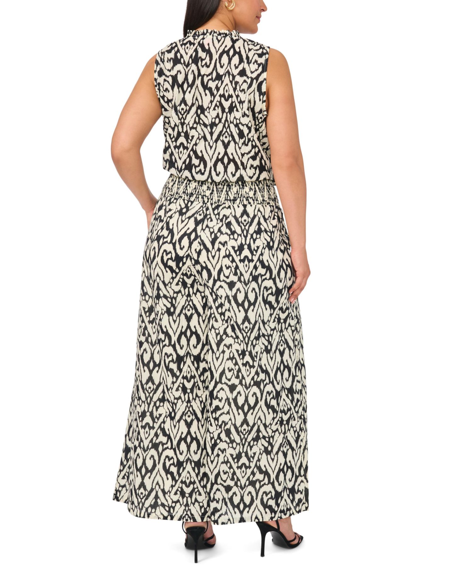 Plus Size Mid-Rise Cropped Wide-Leg Pants